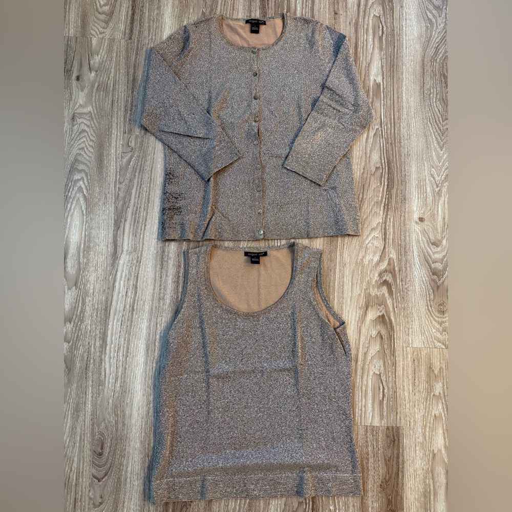 August Silk Gold and Black Twinset